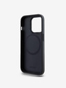 DKNY PU Leather Stack Logo Magsafe Zadní Kryt pro iPhone 15 Pro Max Black DKNY