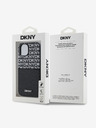 DKNY PU Leather Repeat Pattern Card Pocket Zadní Kryt pro iPhone 15 Black DKNY