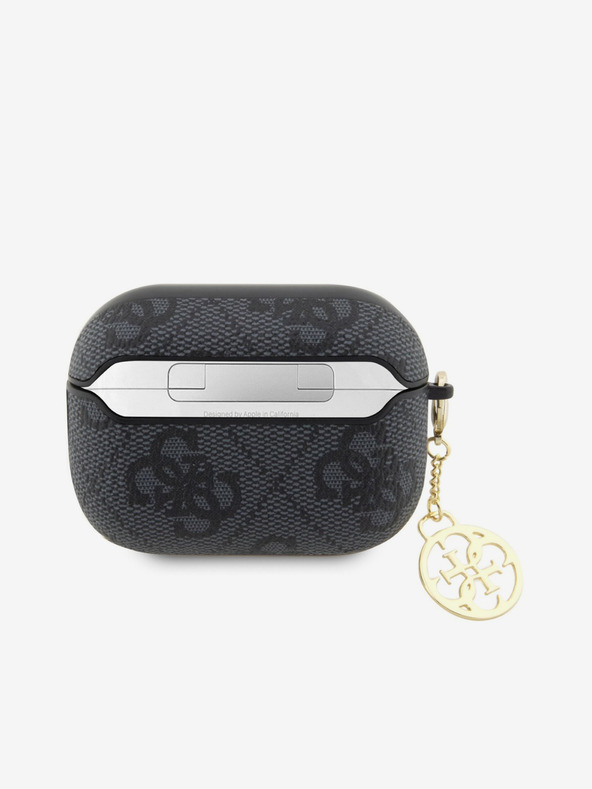 Guess Guess 4G Script PC/PU Charm Pouzdro pro AirPods Pro 2 Black