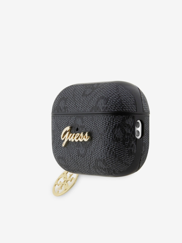 Guess Guess 4G Script PC/PU Charm Pouzdro pro AirPods Pro 2 Black