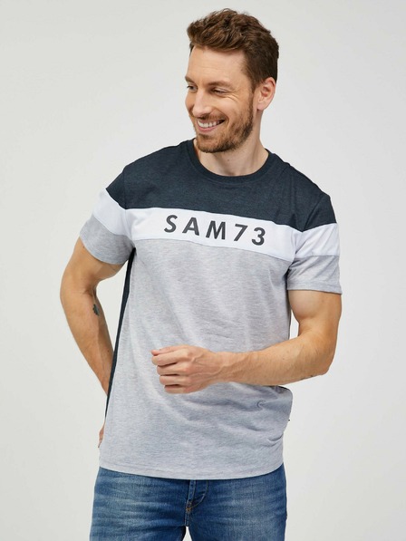 Sam 73 Šedé pánské tričko SAM 73 Kavix
