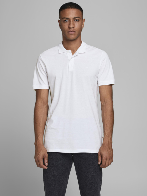Jack & Jones Bílé polo tričko Jack & Jones
