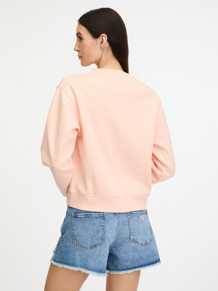 Guess Meruňková dámská mikina Guess Icon Sweatshirt