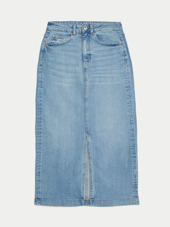 Marks & Spencer Modrá dámská džínová sukně Marks & Spencer
