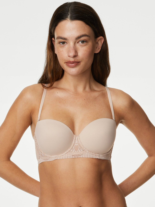 Marks & Spencer Béžová dámská podprsenka s kosticemi Marks & Spencer Body Soft™