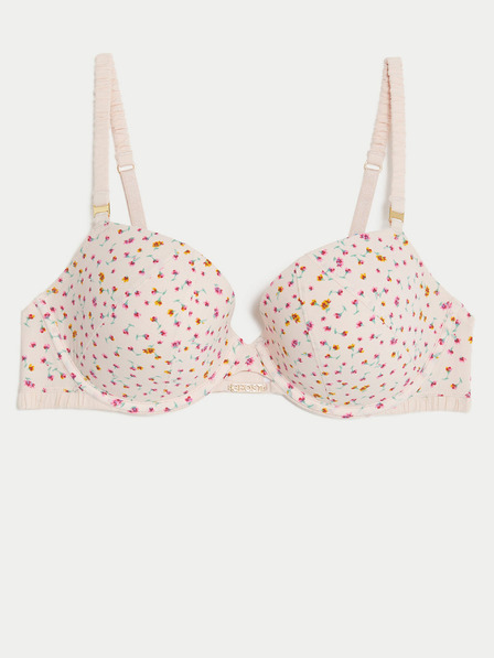 Marks & Spencer Světle růžová dámská květovaná podprsenka Marks & Spencer Rose