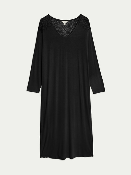 Marks & Spencer Noční košile Body Soft™ s krajkovými lemy Marks & Spencer černá