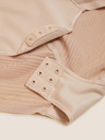 Marks & Spencer Průsvitné pruhované zpevňující body Wear Your Own Bra Body Marks & Spencer béžová