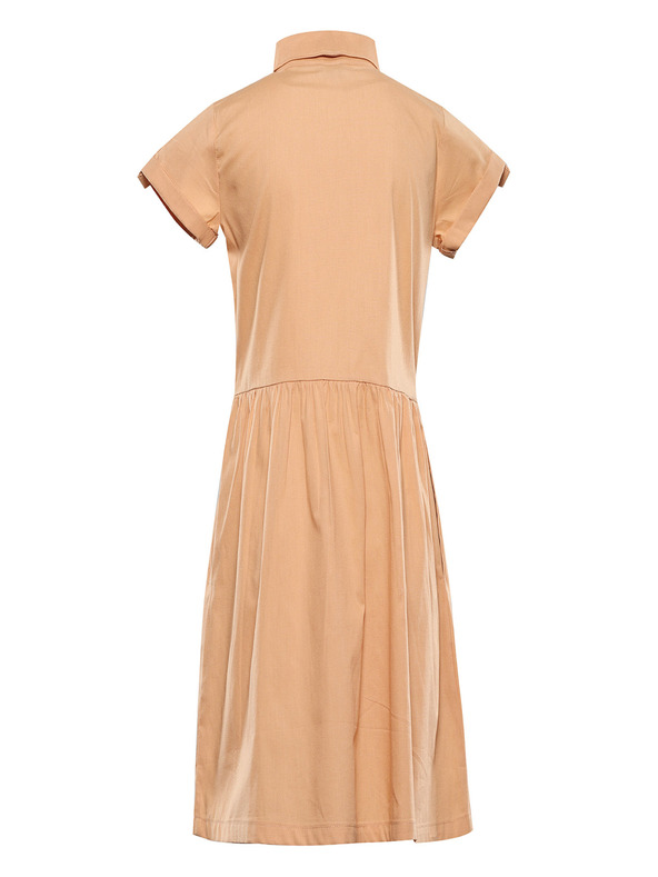 NAX Hnědé holčičí šaty NAX Erfo