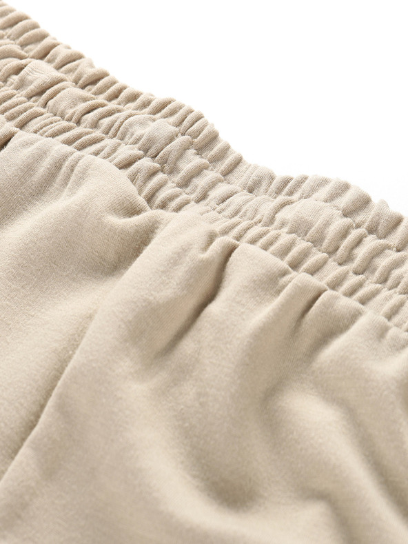 NAX Světle hnědé dámské kalhoty NAX Lacera