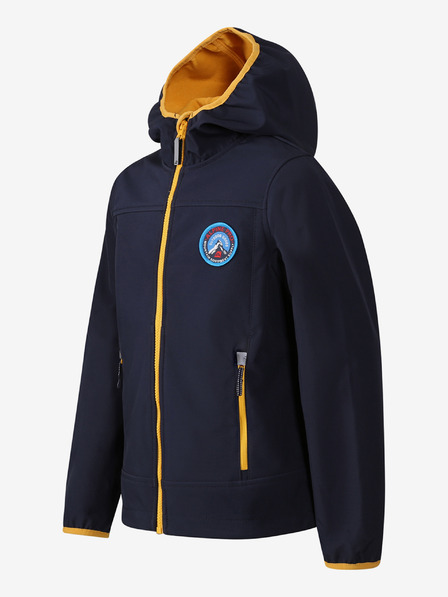 ALPINE PRO Dětská softshellová bunda ALPINE PRO OMANO modrá