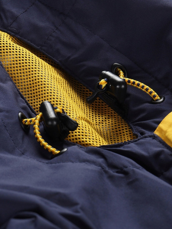 ALPINE PRO Černo-žlutá dámská bunda s membránou PTX Alpine Pro Norema