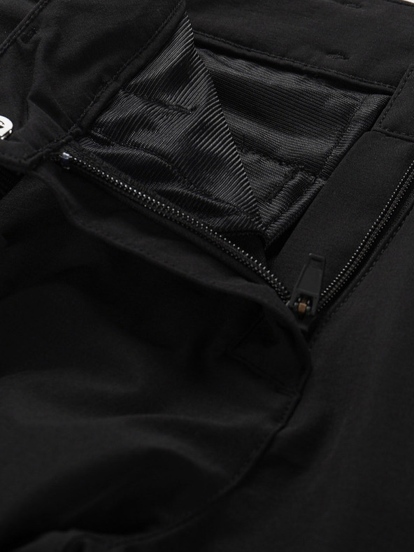 ALPINE PRO Černé dámské softshellové kalhoty s DWR úpravou Alpine Pro Akana