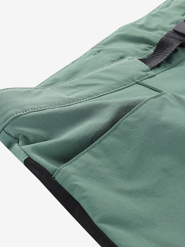 ALPINE PRO Zelené pánské softshellové kalhoty Alpine Pro Akan
