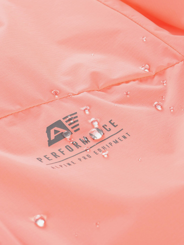 ALPINE PRO Dámská ultralehká bunda s úpravou dwr ALPINE PRO SPINA neon salmon