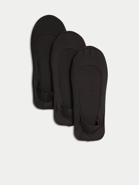 Marks & Spencer Sada tří dámských slip on ponožek v černé barvě Marks & Spencer