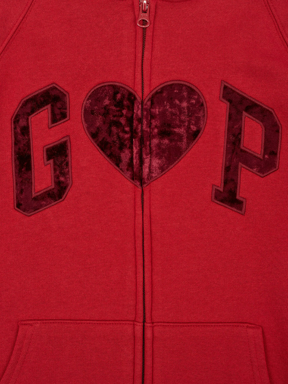 GAP Mikina na zip s logem GAP