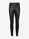 Vero Moda Černé dámské koženkové skinny fit legíny VERO MODA Gaya