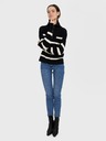 Vero Moda Krémovo-černý pruhovaný svetr VERO MODA Saba