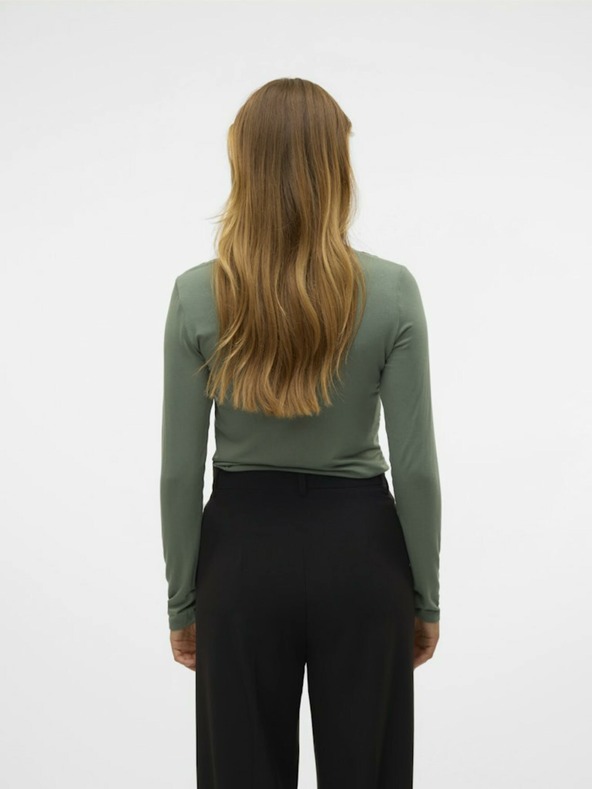 Vero Moda Zelené dámské tričko Vero Moda Rosa