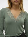Vero Moda Zelené dámské tričko Vero Moda Rosa