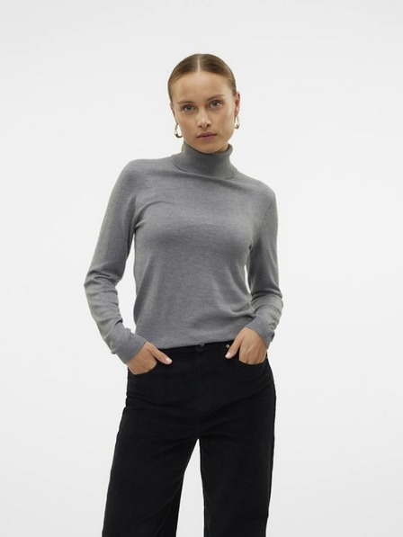 Vero Moda Šedý dámský rolák Vero Moda Iris