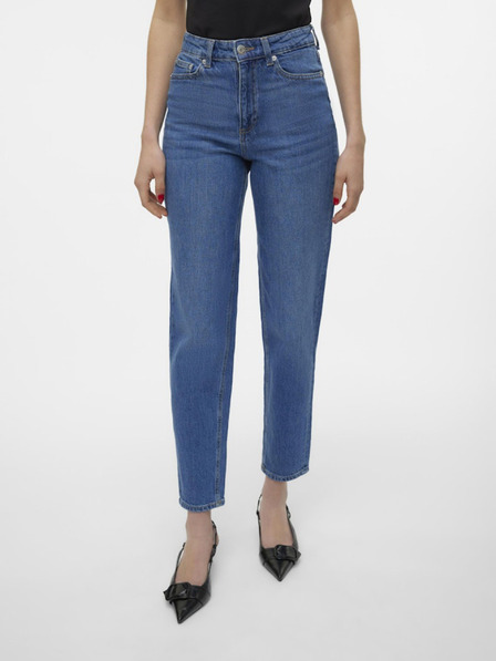 Vero Moda Modré dámské mom fit džíny Vero Moda Tessa