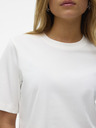 Vero Moda Bílé dámské tričko Vero Moda Demi