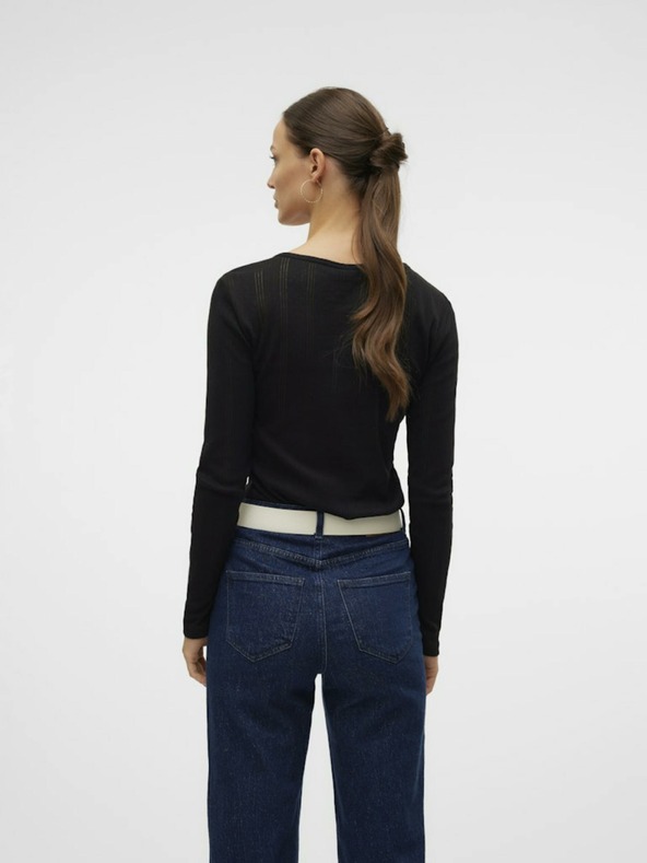 Vero Moda Černé dámské tričko Vero Moda Lisa
