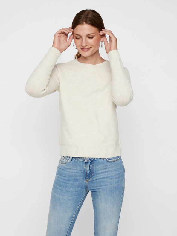 Vero Moda Krémový basic svetr VERO MODA Doffy