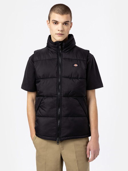 Dickies Černá pánská prošívaná vesta Dickies Waldenburg