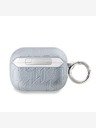 Karl Lagerfeld Karl Lagerfeld PU Embossed Karl Head Pouzdro pro AirPods Pro 2 Silver