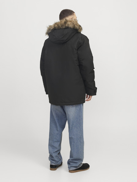 Jack & Jones Černá pánská parka Jack & Jones Star