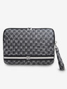 DKNY DKNY PU Leather Checkered Pattern and Stripe Obal na Notebook 15/16 Black"