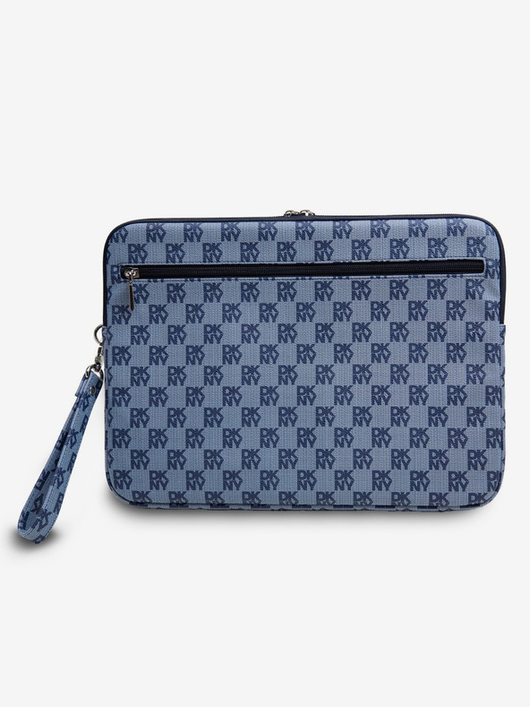 DKNY DKNY PU Leather Checkered Pattern and Stripe Obal na Notebook 13/14 Blue"