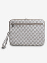 DKNY DKNY PU Leather Checkered Pattern and Stripe Obal na Notebook 13/14 Beige"