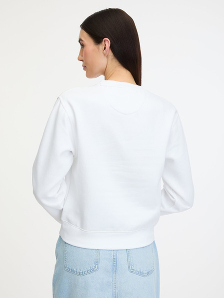 Guess Bílá dámská mikina Guess Icon Sweatshirt