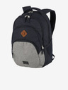 Travelite Tmavě modrý batoh Travelite Basics Backpack Melange Navy/grey