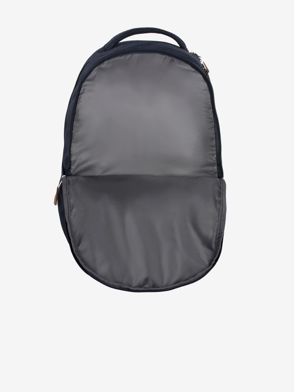 Travelite Tmavě modrý batoh Travelite Basics Backpack Melange Navy/grey