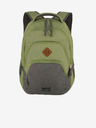 Travelite Zelený batoh Travelite Basics Backpack Melange Green/grey