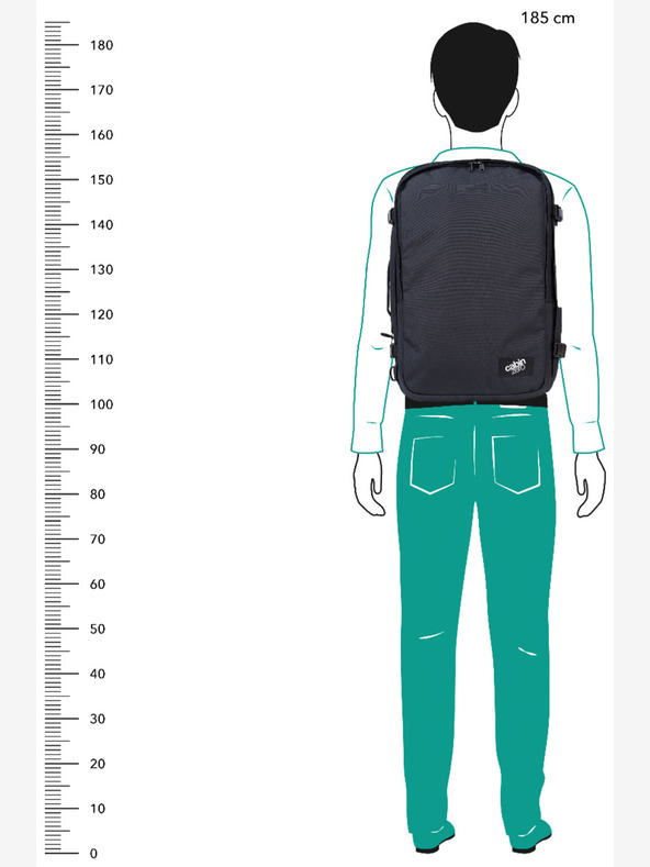 CabinZero Černý unisex batoh CabinZero Classic Pro (42L)