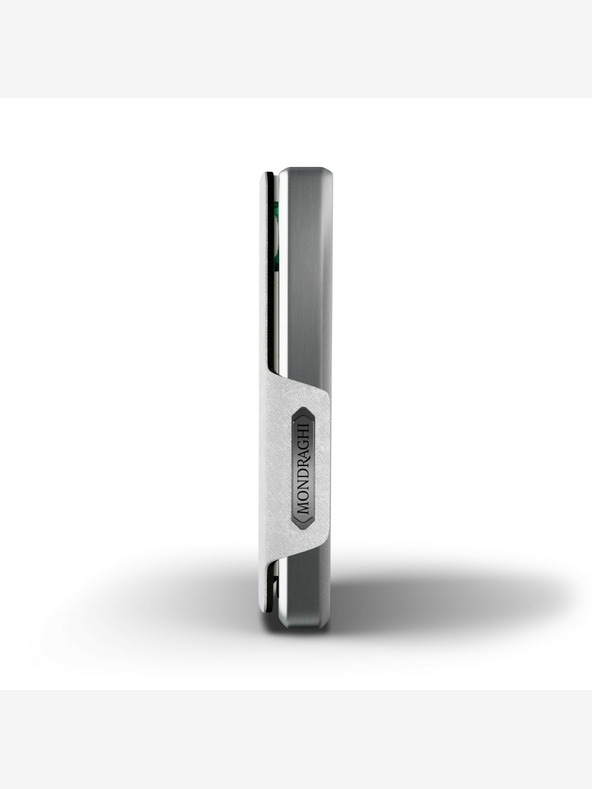 Mondraghi Bílá kožená peněženka  Mondraghi Saffiano