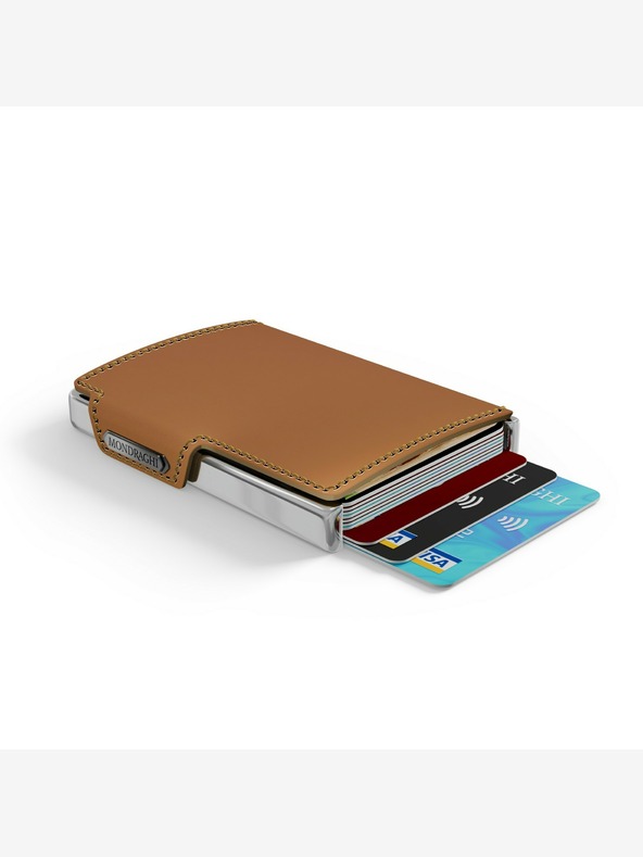Mondraghi Hnědá kožená peněženka  Mondraghi Elegance