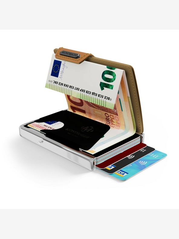 Mondraghi Hnědá kožená peněženka  Mondraghi Elegance