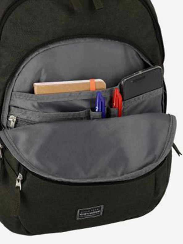 Travelite Tmavě hnědý batoh Travelite Basics  Melange