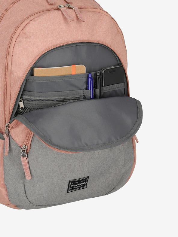 Travelite Růžový batoh Travelite Basics  Melange