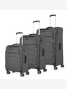 Travelite Sada cestovních kufrů Travelite Skaii 4w S,M,L - šedá