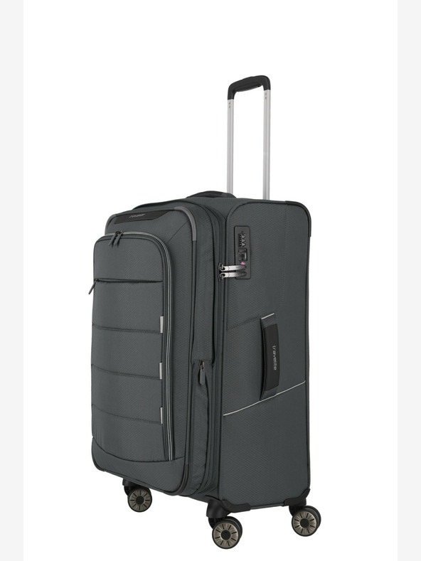 Travelite Sada cestovních kufrů Travelite Skaii 4w S,M,L - šedá
