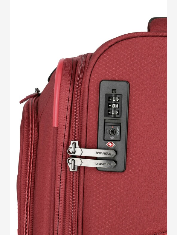 Travelite Sada cestovních kufrů Travelite Skaii 4w S,M,L - červená