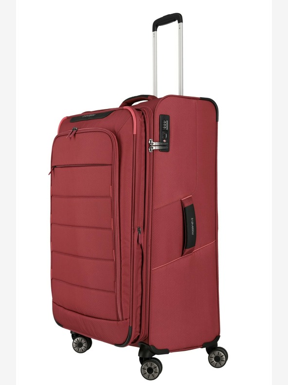 Travelite Sada cestovních kufrů Travelite Skaii 4w S,M,L - červená